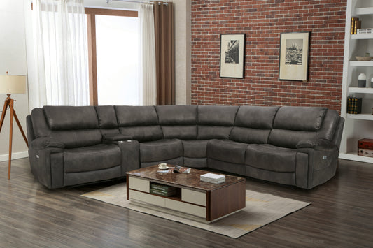 Wyerville 6-Piece Power Recining Sectional