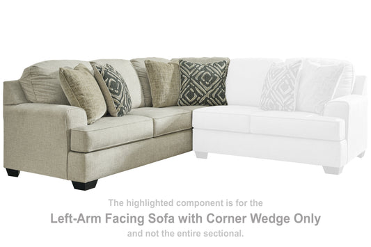 Wellhaven Left-Arm Facing Sofa with Corner Wedge