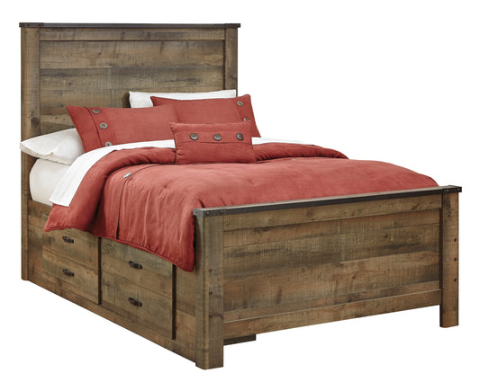 Trinell Full Bookcase Bed with 2 Storage Drawers