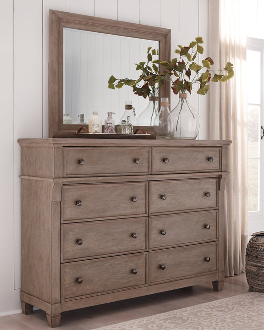 Challene Dresser and Mirror