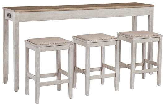 Skempton Counter Height Dining Table and Bar Stools (Set of 3)