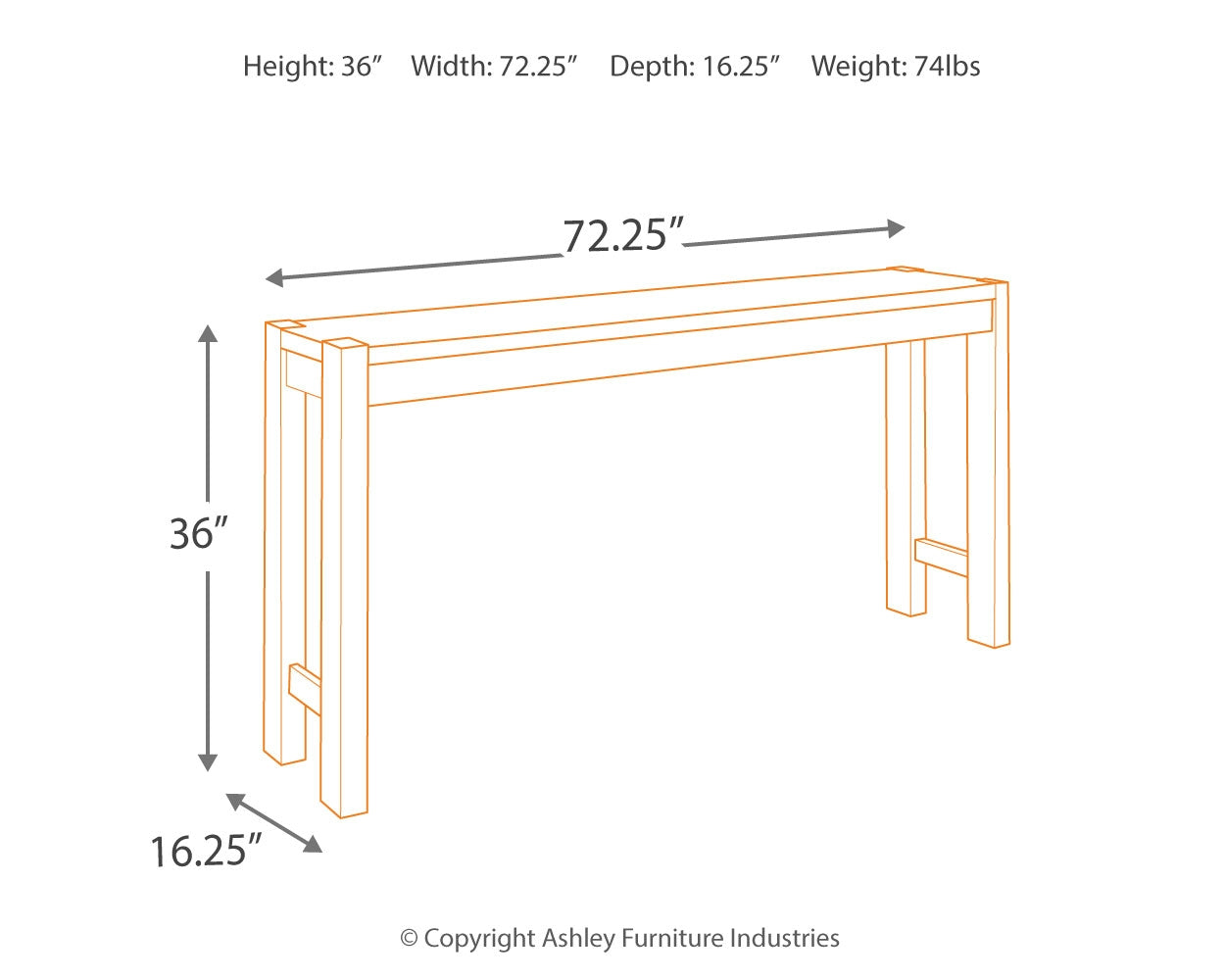 Torjin Counter Height Dining Table