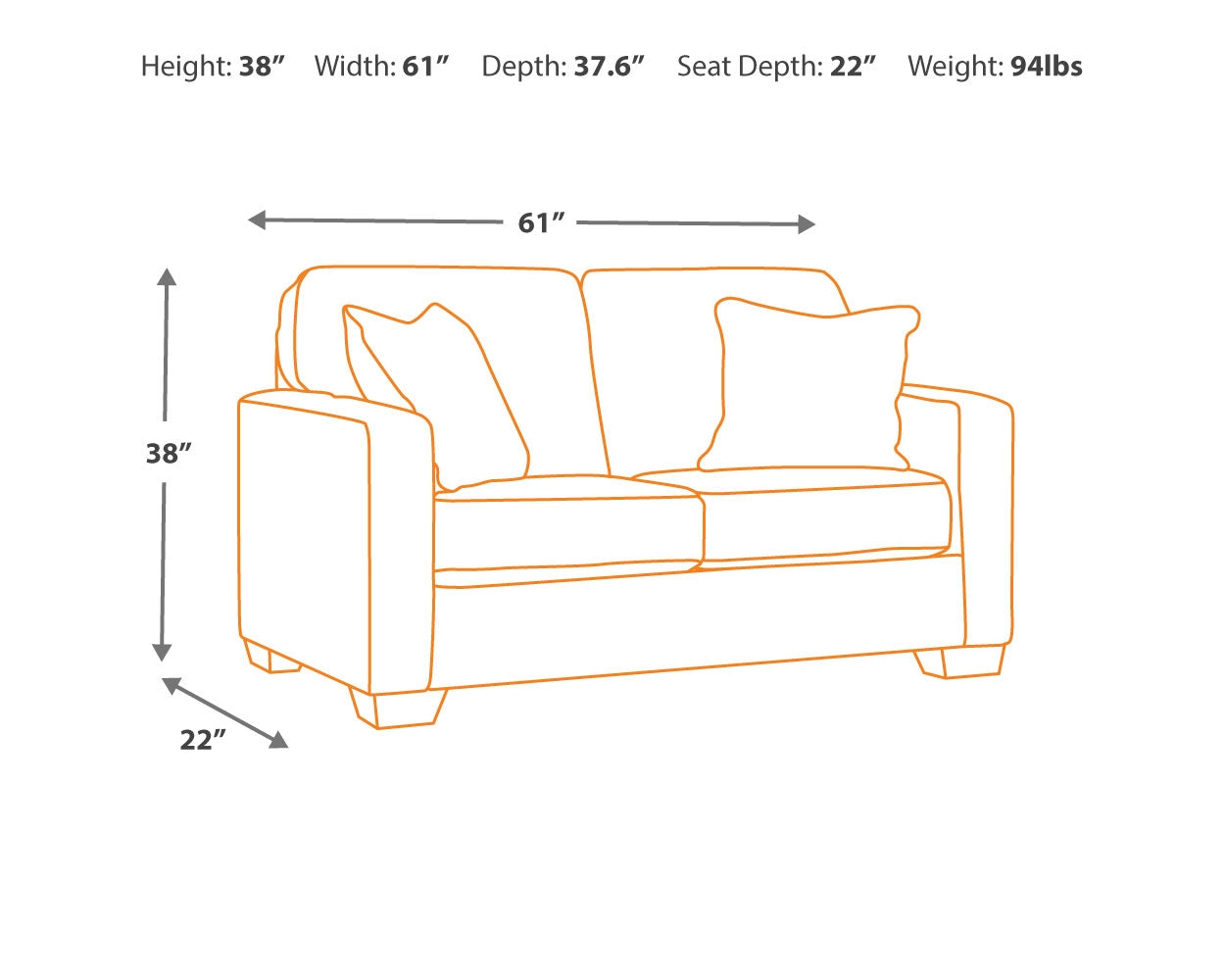 Alenya Loveseat
