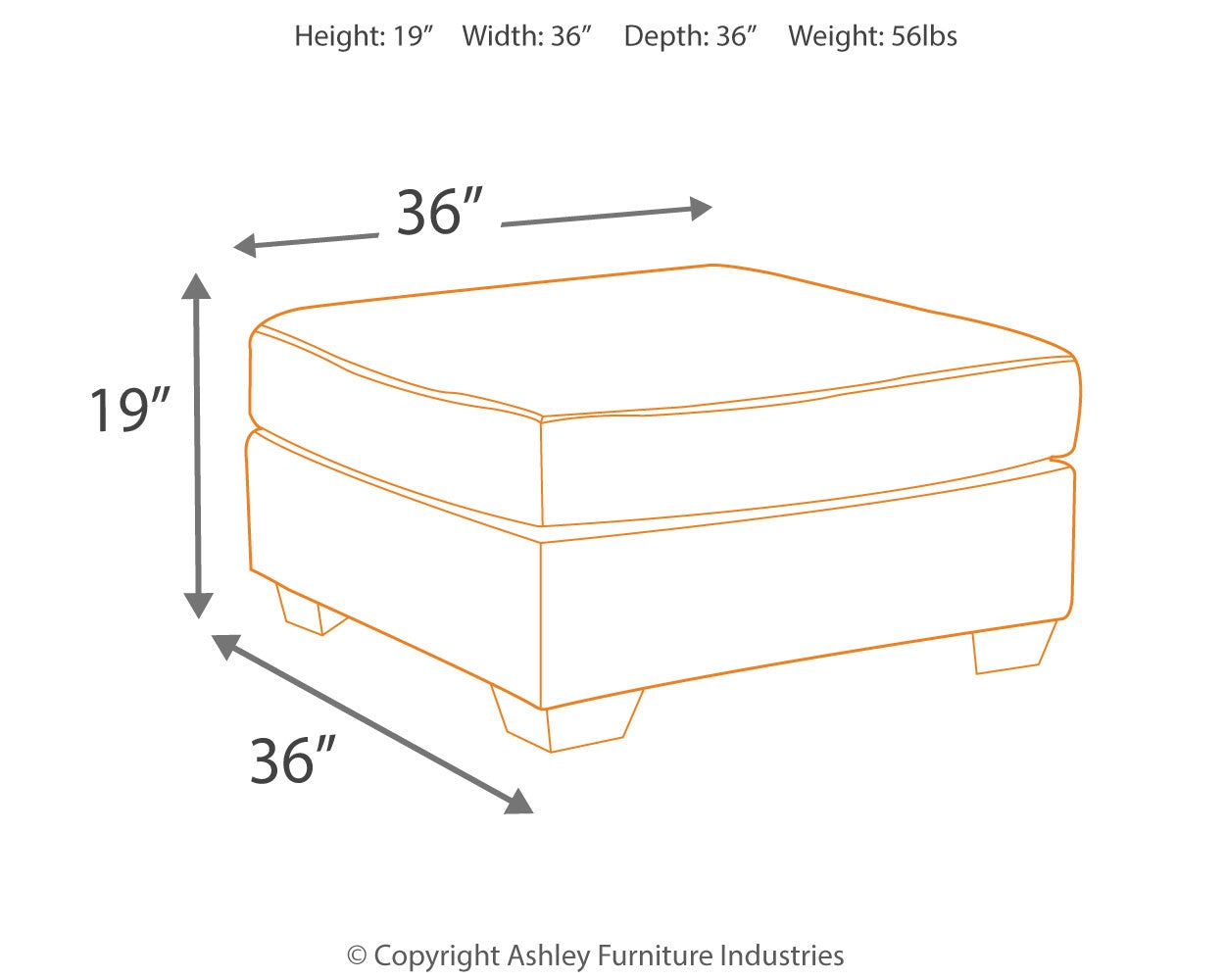Bladen Oversized Ottoman