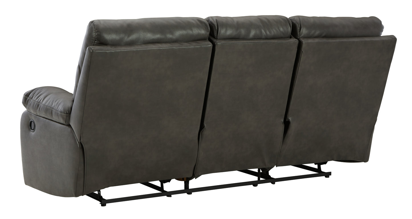 Willamen Reclining Sofa with Drop Down Table