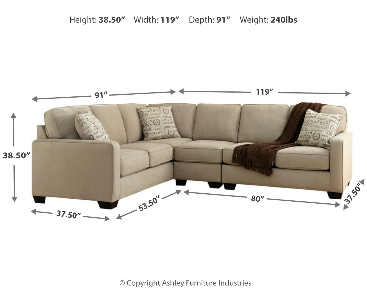 Alenya 3-Piece Sectional