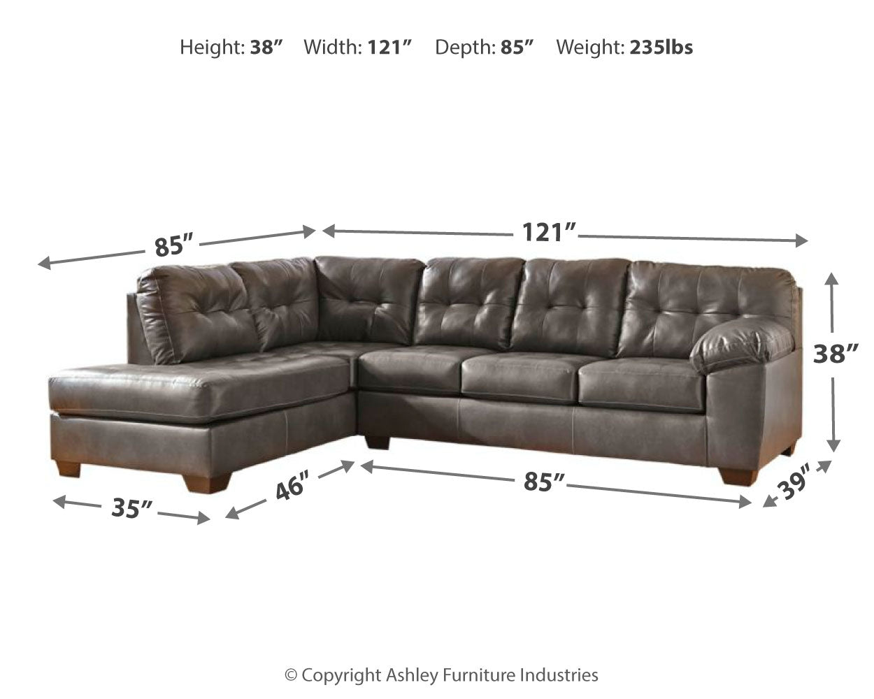 Alliston 2-Piece Sectional with Chaise