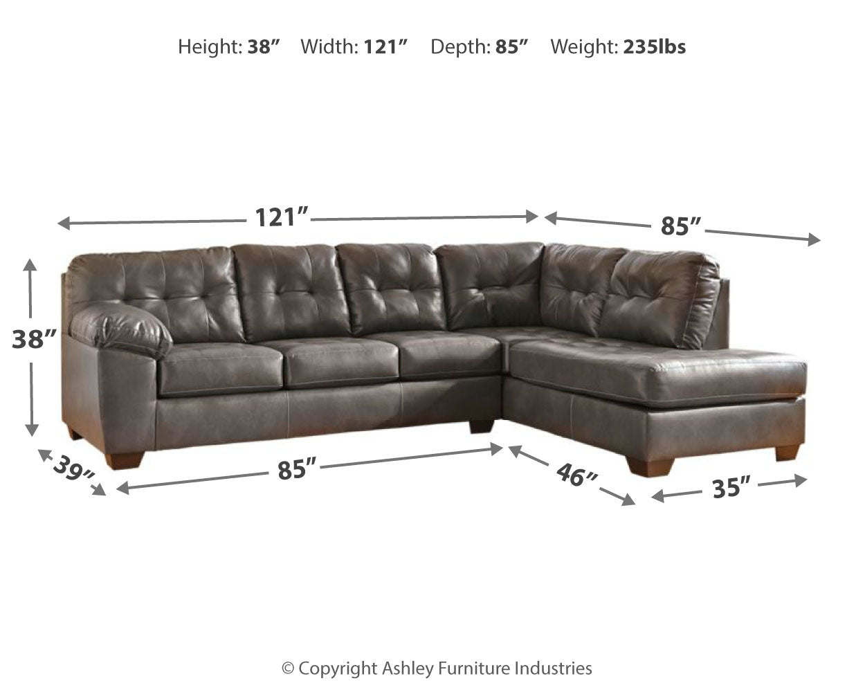 Alliston 2-Piece Sectional with Chaise