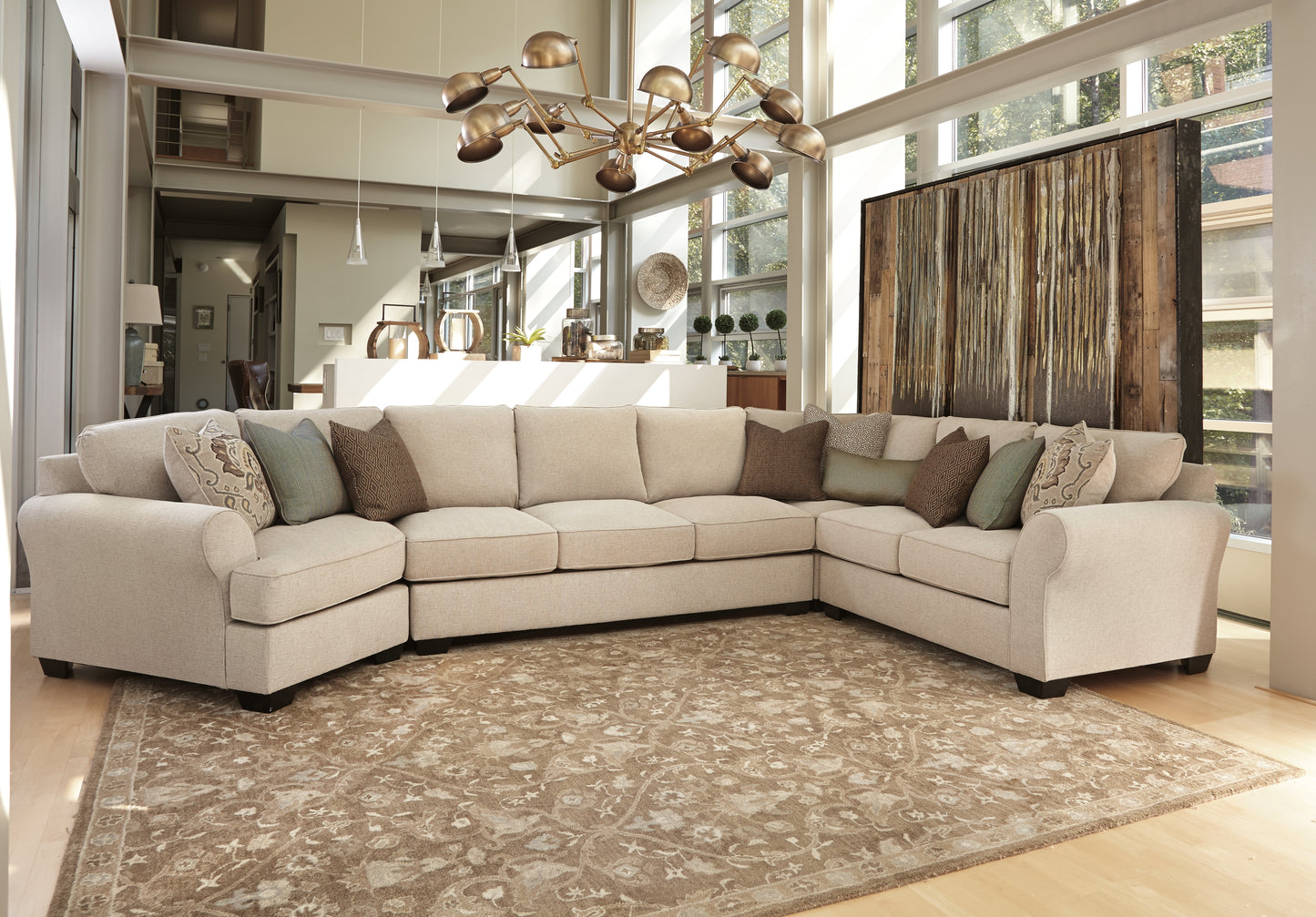 Wilcot 4-Piece Sectional with Cuddler