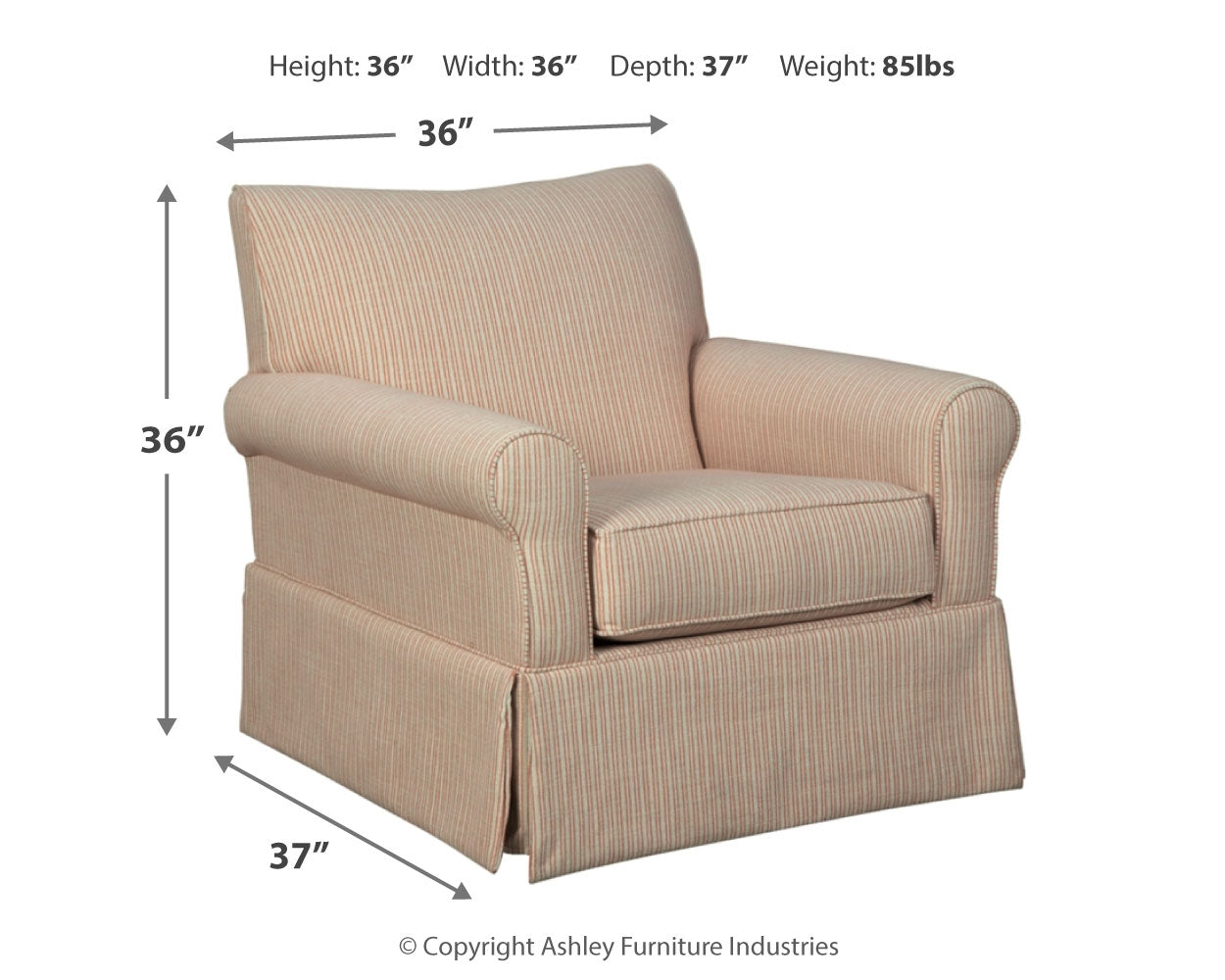 Almanza Swivel Glider Accent Chair