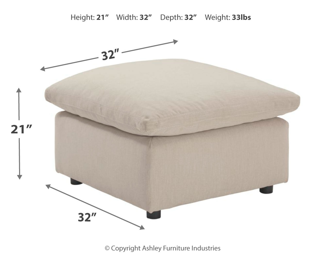 Savesto Oversized Ottoman