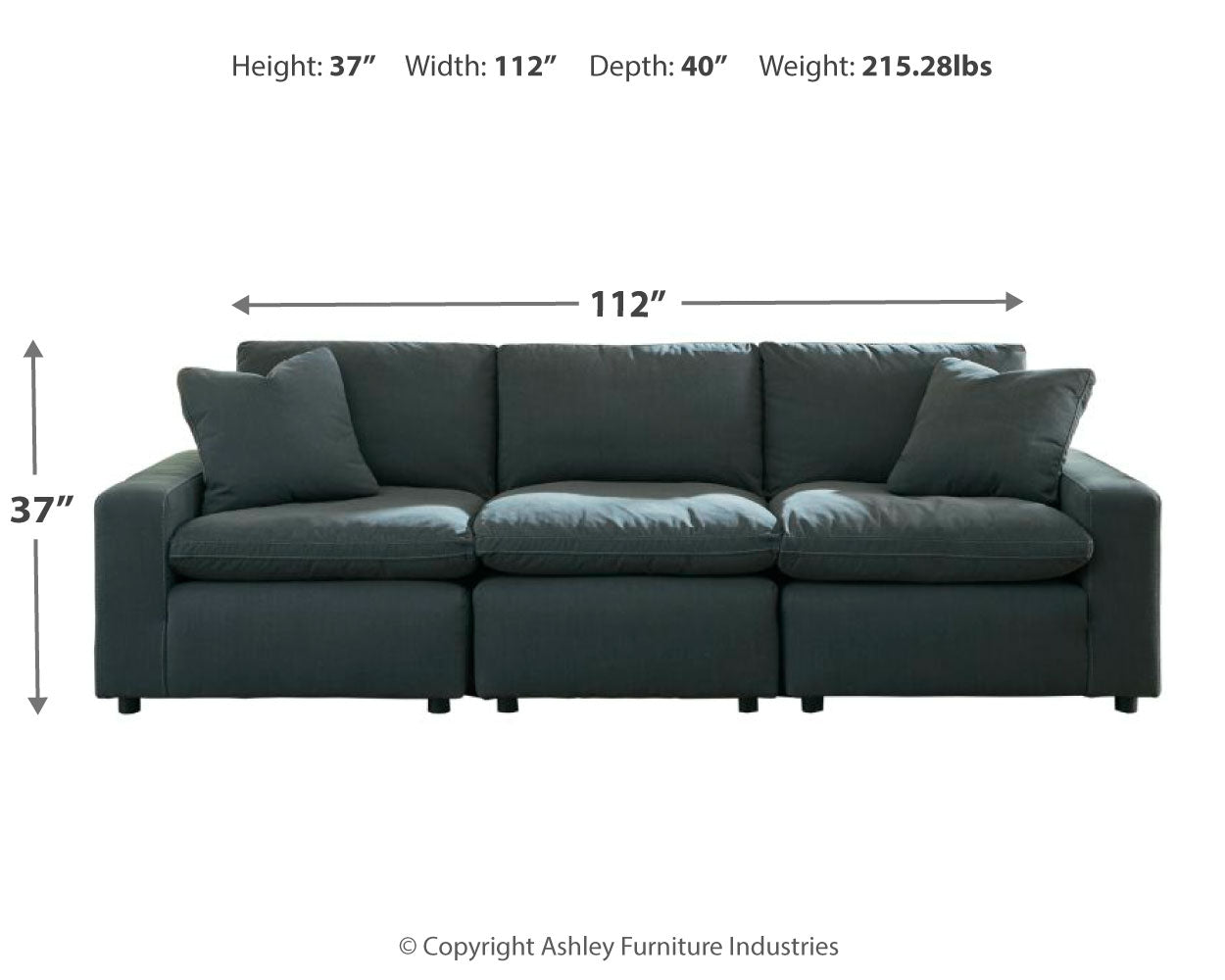 Savesto 3-Piece Sectional Sofa