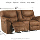 Boxberg Reclining Loveseat with Console