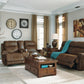 Austere Power Reclining Loveseat with Console