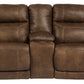 Austere Power Reclining Loveseat with Console