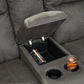 Austere Power Reclining Loveseat with Console