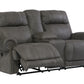Austere Power Reclining Loveseat with Console