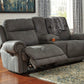 Austere Reclining Loveseat with Console