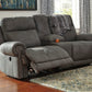 Austere Power Reclining Loveseat with Console