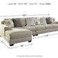 Ardsley 3-Piece Sectional with Chaise