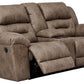 Stoneland Reclining Loveseat with Console