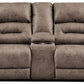 Stoneland Reclining Loveseat with Console