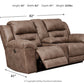 Stoneland Power Reclining Loveseat with Console