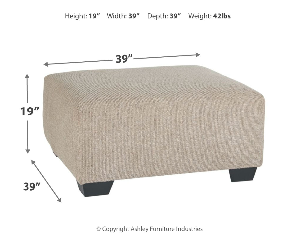 Baranello Oversized Accent Ottoman