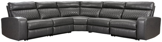 Samperstone 5-Piece Power Reclining Sectional