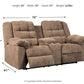 Workhorse Reclining Loveseat with Console
