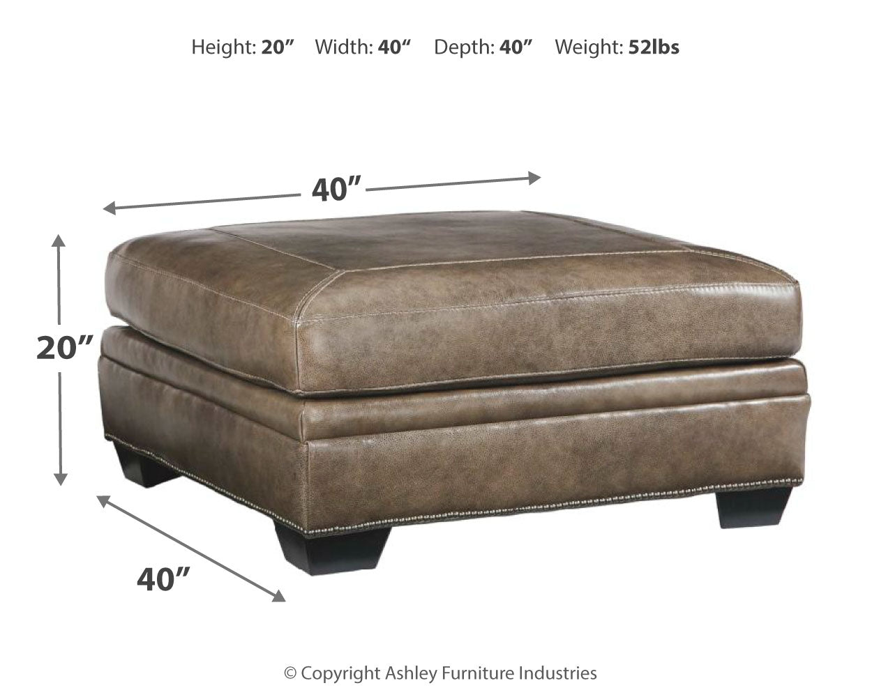 Roleson Oversized Accent Ottoman