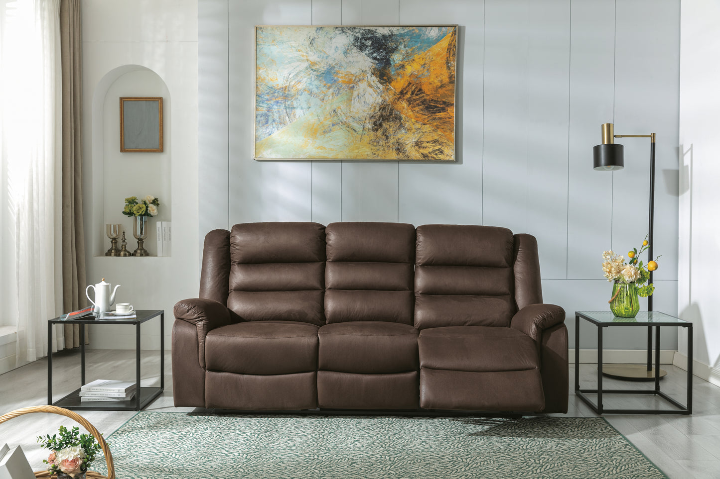 Welota Reclining Sofa with Drop Down Table