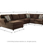 Reidshire 3-Piece Sectional with Chaise