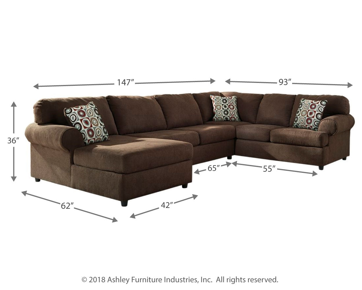 Reidshire 3-Piece Sectional with Chaise