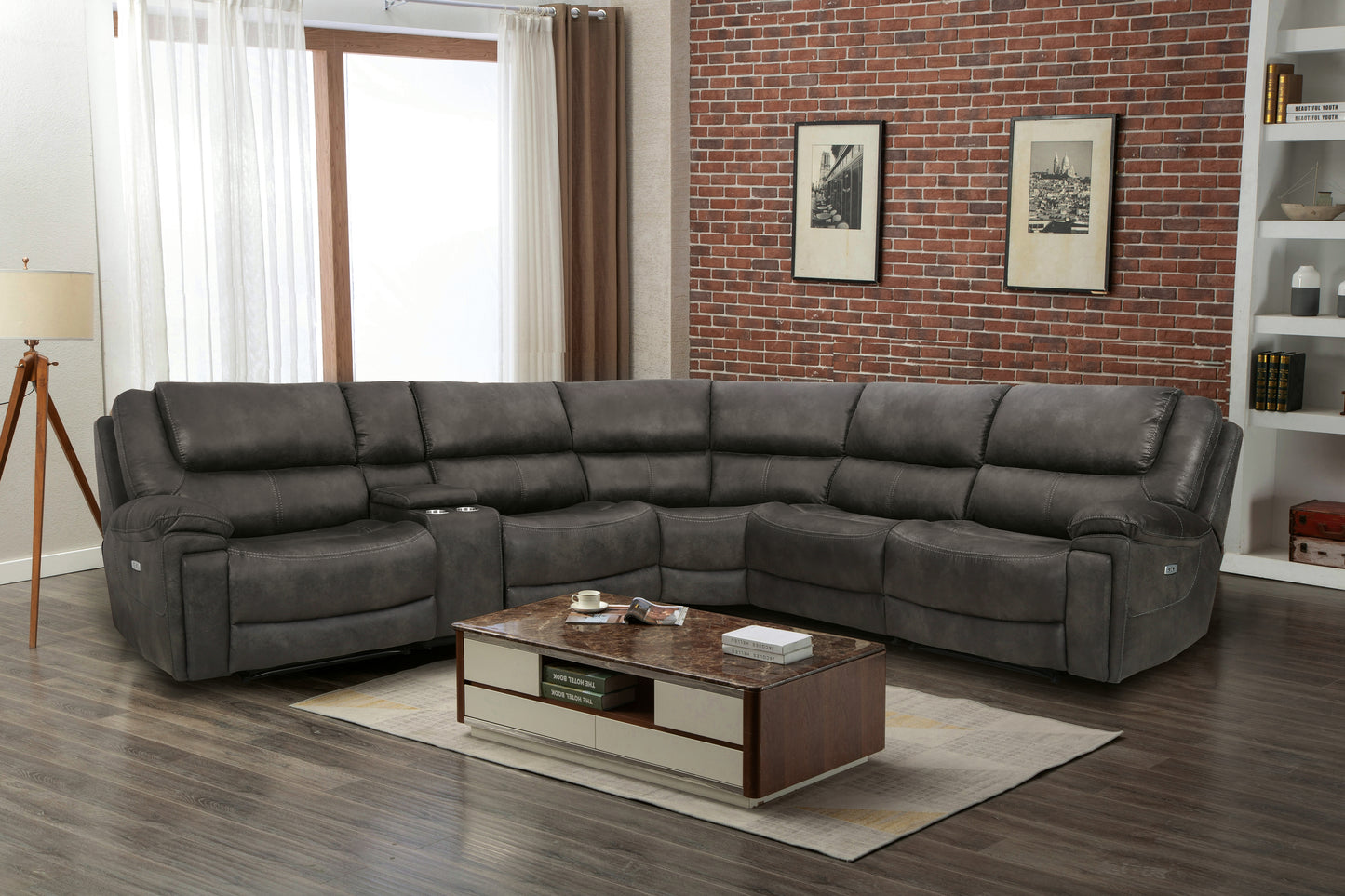 Wyerville 6-Piece Power Recining Sectional