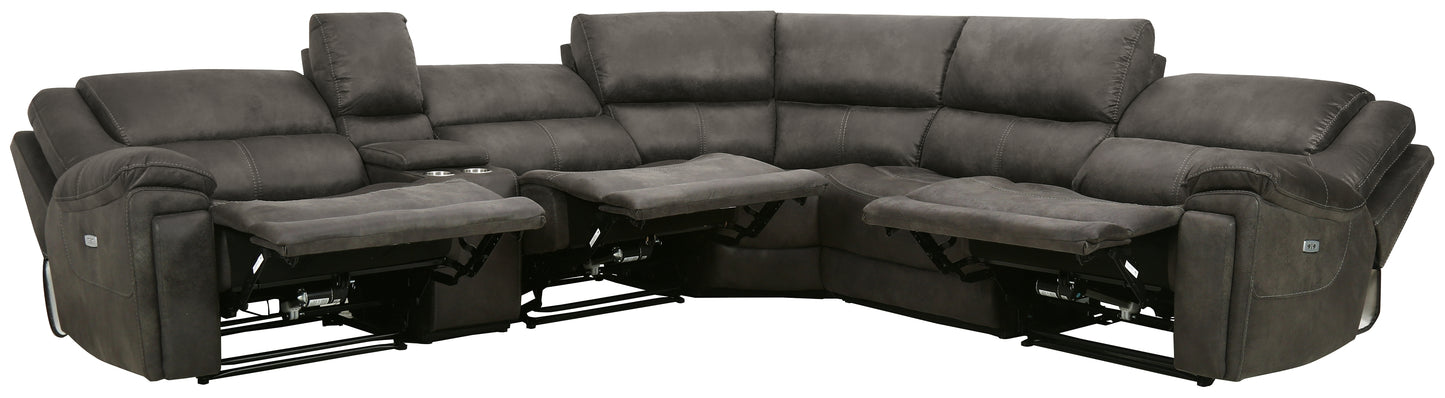 Wyerville 6-Piece Power Recining Sectional