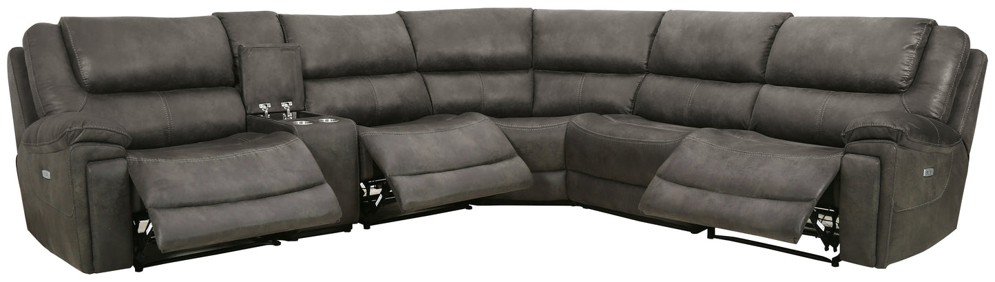 Wyerville 6-Piece Power Recining Sectional