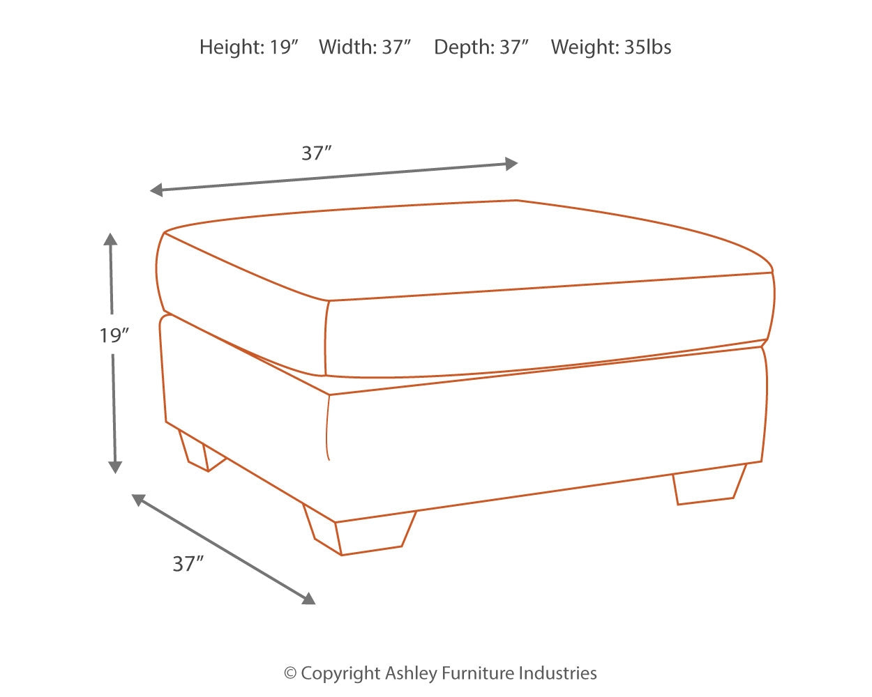 Accrington Oversized Ottoman