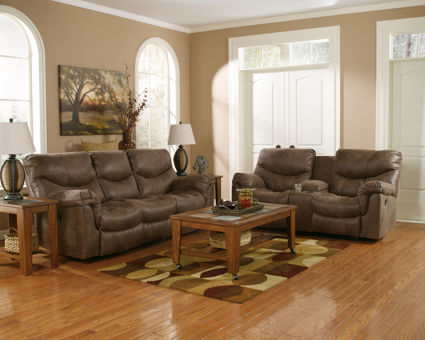 Alzena Reclining Loveseat with Console
