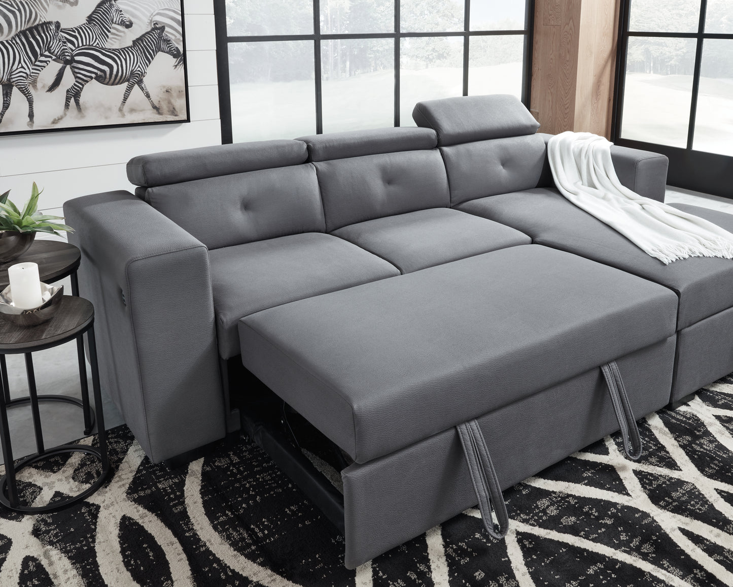 Salado 2-Piece Sleeper Sectional with Storage