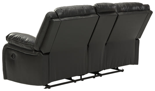 Calderwell Reclining Loveseat with Console