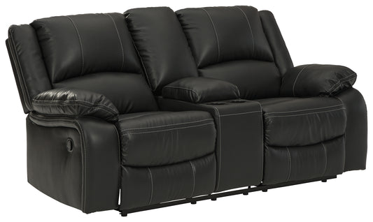 Calderwell Reclining Loveseat with Console