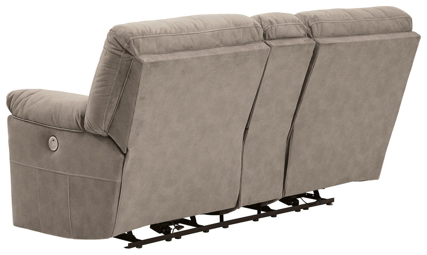 Cavalcade Power Reclining Loveseat with Console