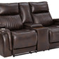 Team Time Power Reclining Loveseat with Console
