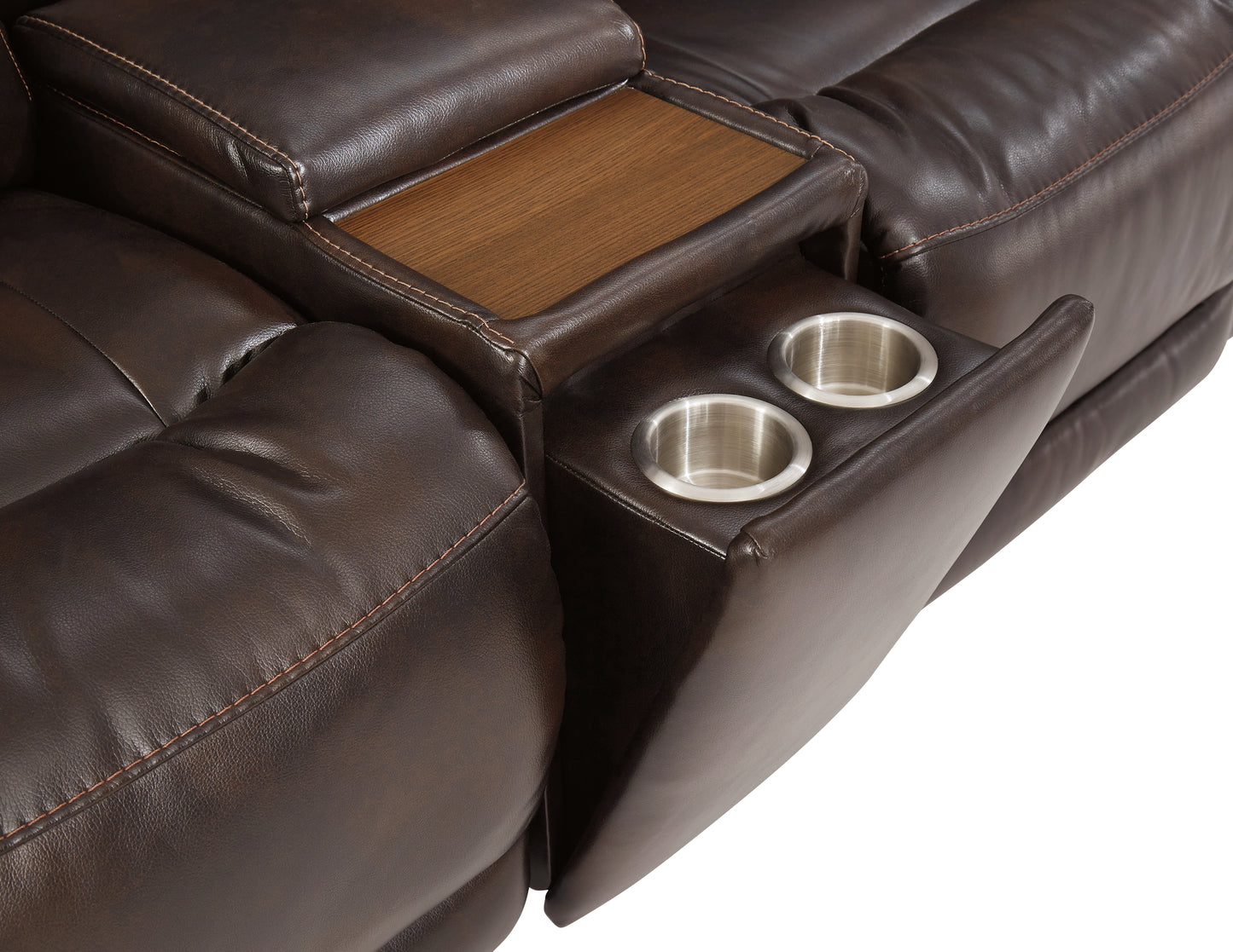 Team Time Power Reclining Loveseat with Console