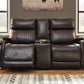 Team Time Power Reclining Loveseat with Console