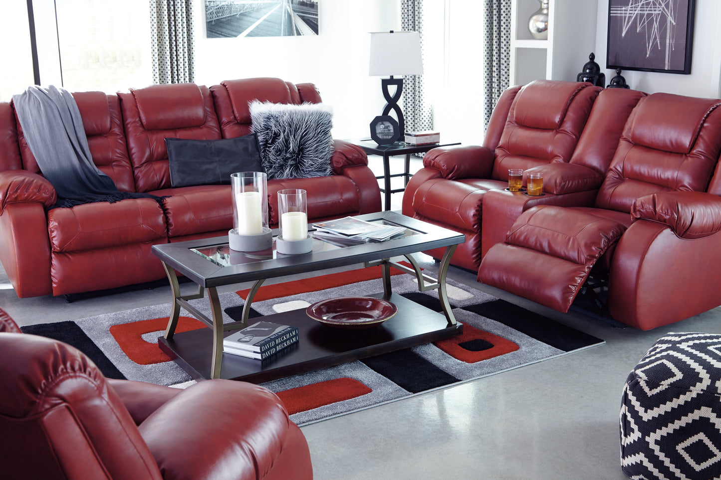 Vacherie Reclining Loveseat with Console
