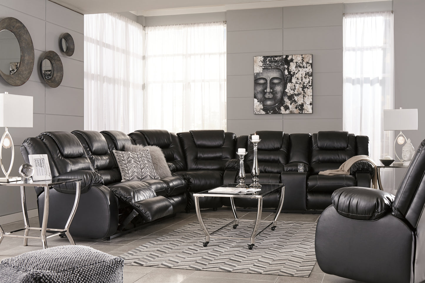 Vacherie Reclining Loveseat with Console