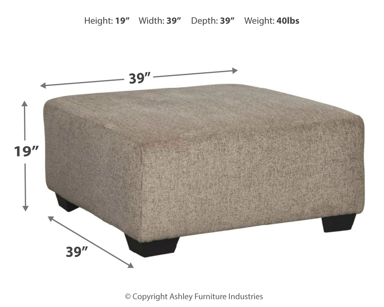 Ballinasloe Oversized Ottoman