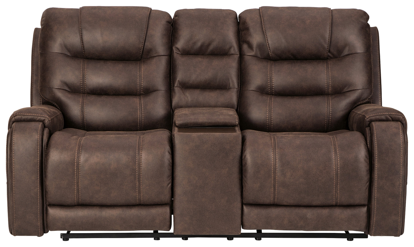 Yacolt Power Reclining Loveseat with Console